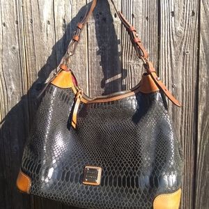 Dooney and Bourke snakeskin hobo purse